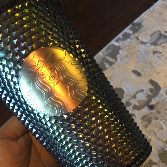 Brand new Iridescent dark Bling unicorn Starbucks Tumbler 16 oz - Picture 4 of 5